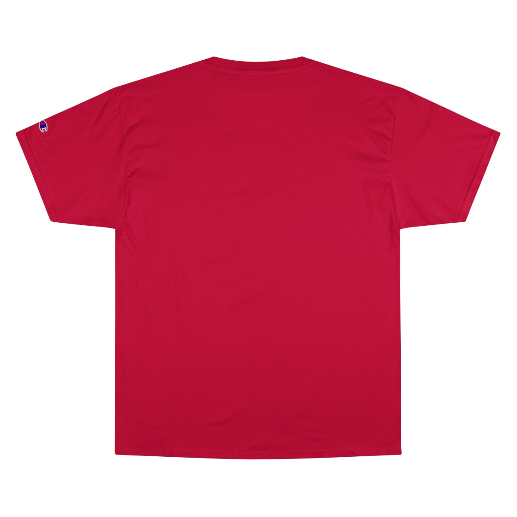 White 43 Entertainment Logo Classic T-Shirt – Champion® Edition - Image 4